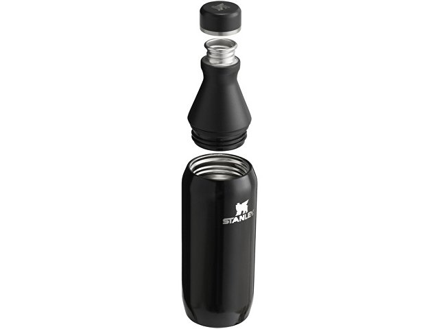 Бутылка для воды Stanley All Day Slim объемом 350 мл - черный глянцевый