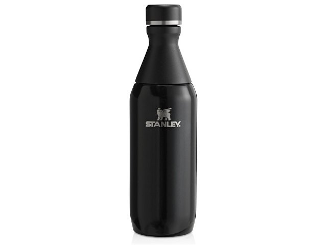 Бутылка для воды Stanley All Day Slim объемом 350 мл - черный глянцевый