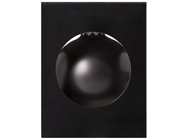 Стеклянный елочный шар "Christmas bauble", черный металлик, с серебристым колпачком в черной коробке