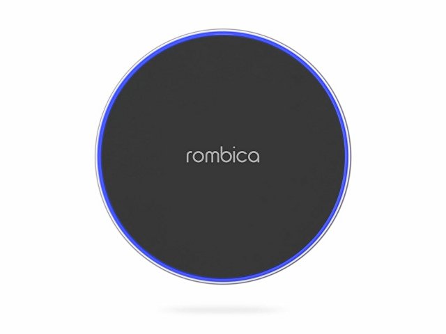 Беспроводное зарядное устройство Rombica  «NEO Core Quick» c быстрой зарядкой, черный (с лого) (Р)