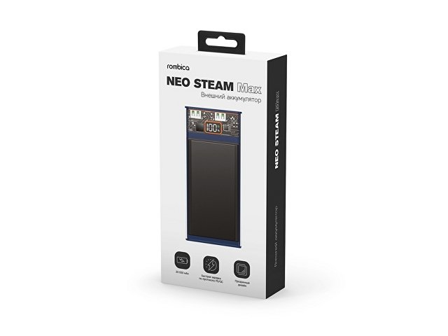Внешний аккумулятор Rombica NEO Steam Max Blue (Р)
