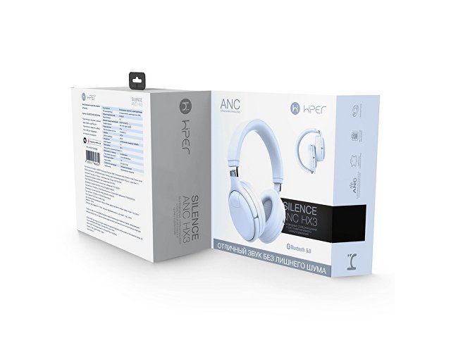 Беспроводные наушники HIPER SILENCE ANC HX3, белый (Р)