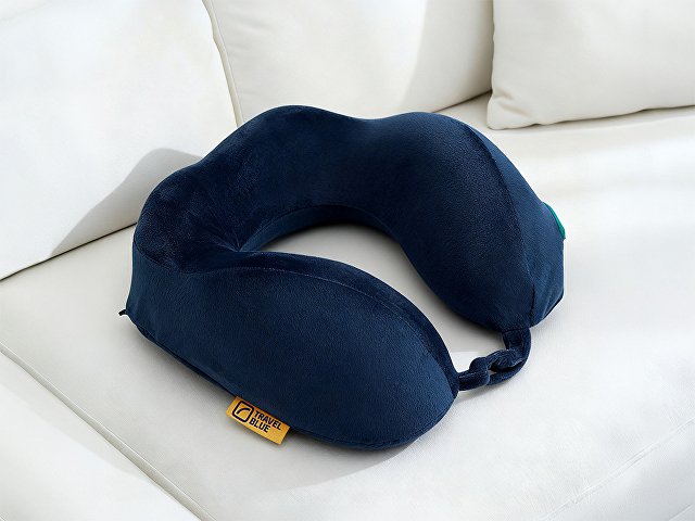 Подушка для путешествий массажная Travel Blue Massage Tranquility Pillow (217), цвет темно-синий