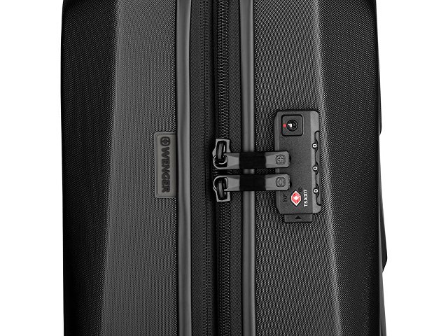 Чемодан WENGER Prymo, чёрный, малый, 40х55х20 см, 36 л, ABS+PC