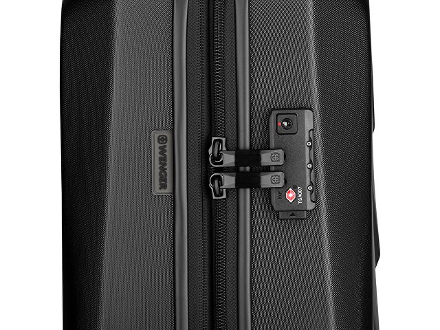 Чемодан WENGER Prymo, чёрный, средний, 45х65х26 см, 59 л, ABS+PC