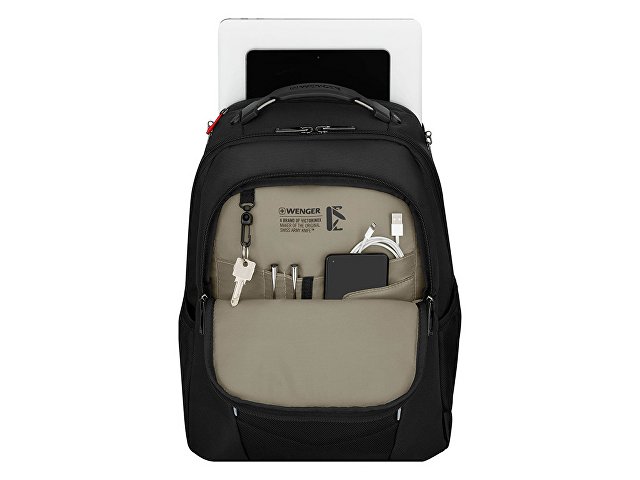 Рюкзак WENGER ALTAIR 15.6", черный, переработанный ПЭТ/Полиэстер, 32х21х44 см, 22 л.