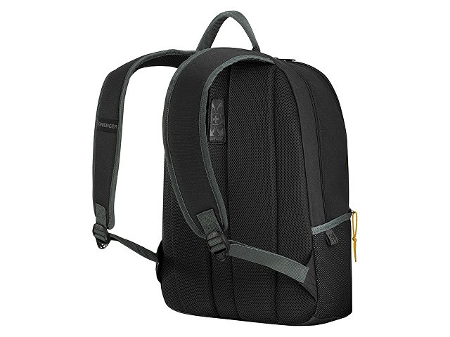 Рюкзак WENGER Trayl 15.6", чёрный, переработанный ПЭТ, 34 x 20 x 45 см, 22 л.