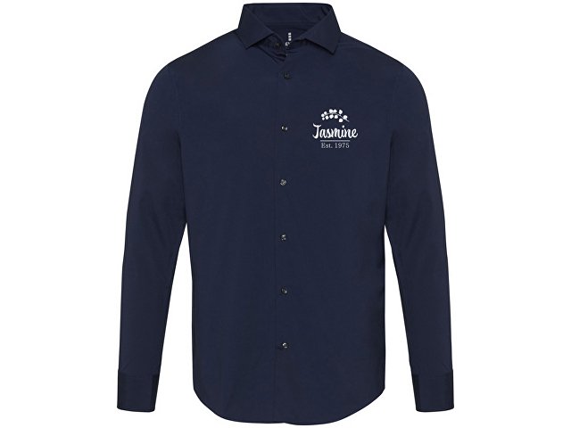 Carnelian мужская рубашка из поплина - Navy Blue