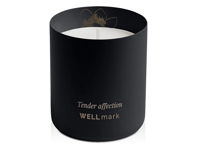 Ароматическая свеча Wellmark "Tender Affection" - сплошной черный