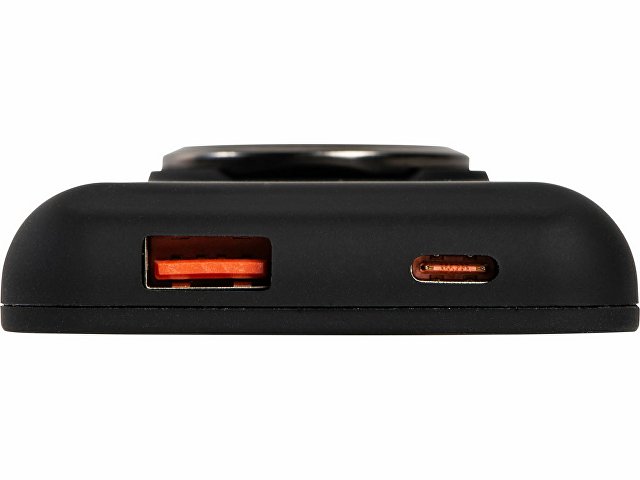 Магнитный беспроводной внешний аккумулятор "MagnetIQ", 5000 mah, 10 W, черный (Р)