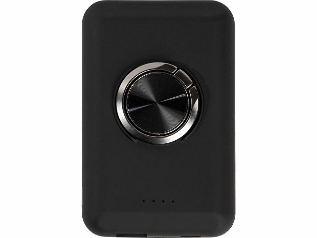 Магнитный беспроводной внешний аккумулятор "MagnetIQ", 5000 mah, 10 W, черный (Р)