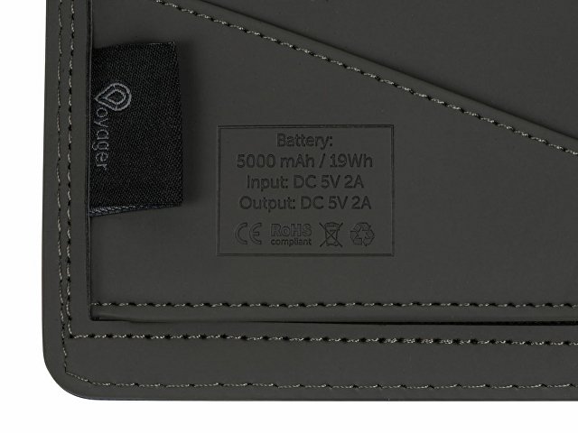 Органайзер с функцией беспроводной зарядки "Manner", 5000 mah, темно-синий (Р)