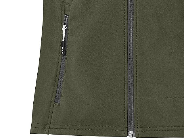 Куртка софтшел "Ланглей" женская, зеленый лесной