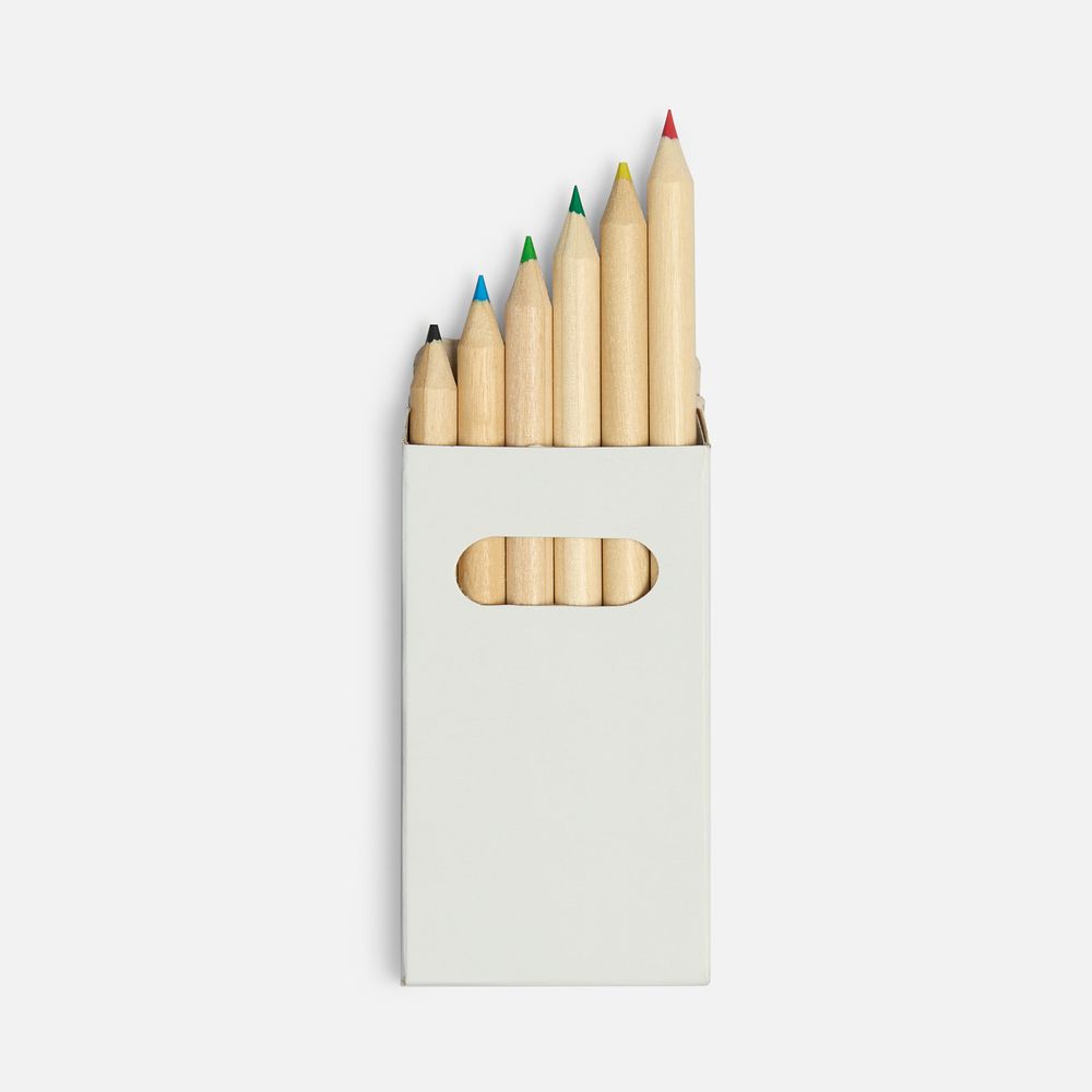Набор цветных карандашей Pencilvania Mini, белый
