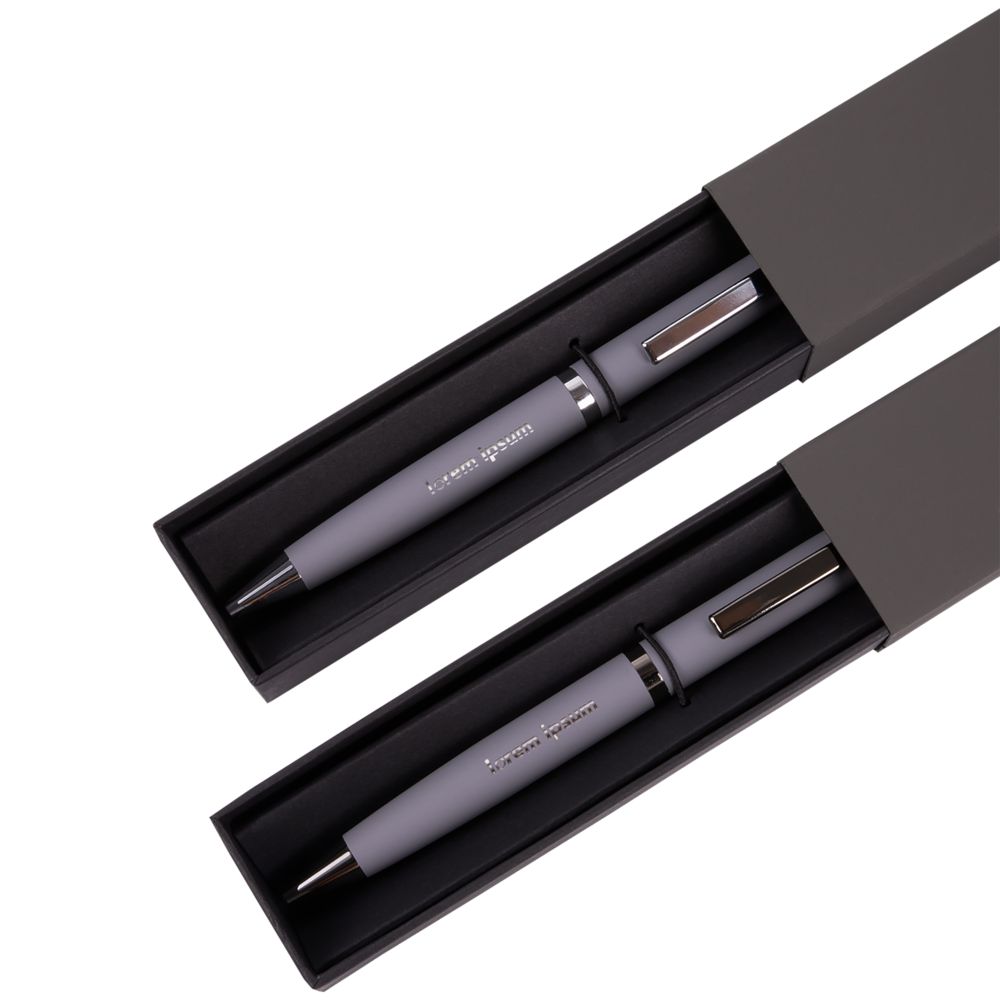 Ручка шариковая Inkish Gunmetal в футляре, серая
