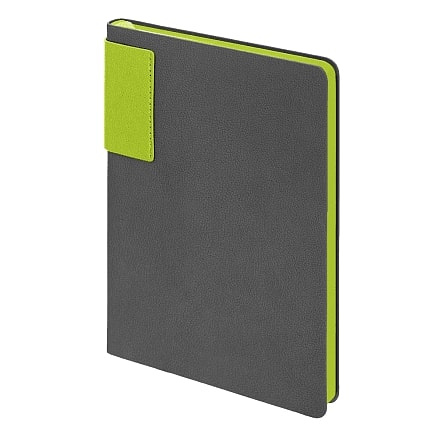 Ежедневник Flexy Star Sivilia Grey Edition Color А5, серо-салатовый, недатированный в гибкой обложке