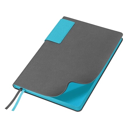 Ежедневник Flexy Star Sivilia Grey Edition Color А5, серо-голубой, недатированный в гибкой обложке
