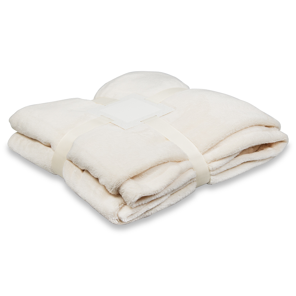 Плед флисовый SUPER SOFT COMFORT TRAVEL, бежевый