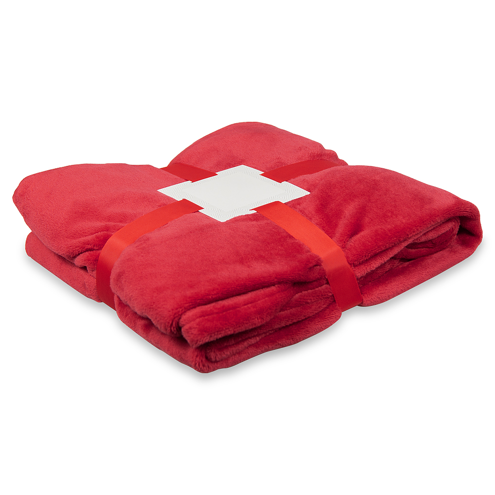 Плед флисовый SUPER SOFT COMFORT TRAVEL, красный