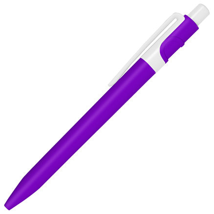 Ручка шариковая пластиковая Ravena Color, фиолетовая/белая