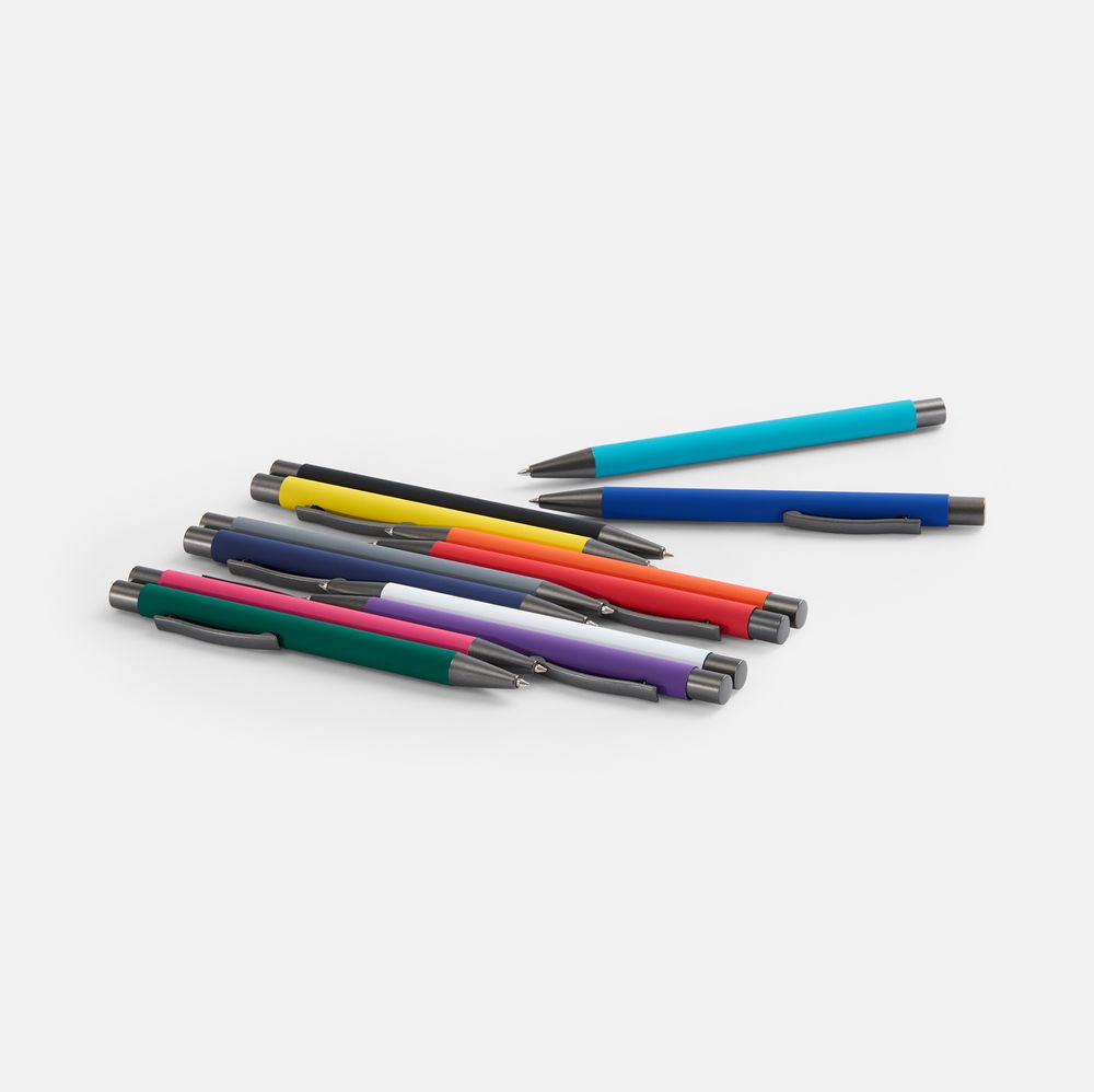 Ручка шариковая Atento Soft Touch, розовая