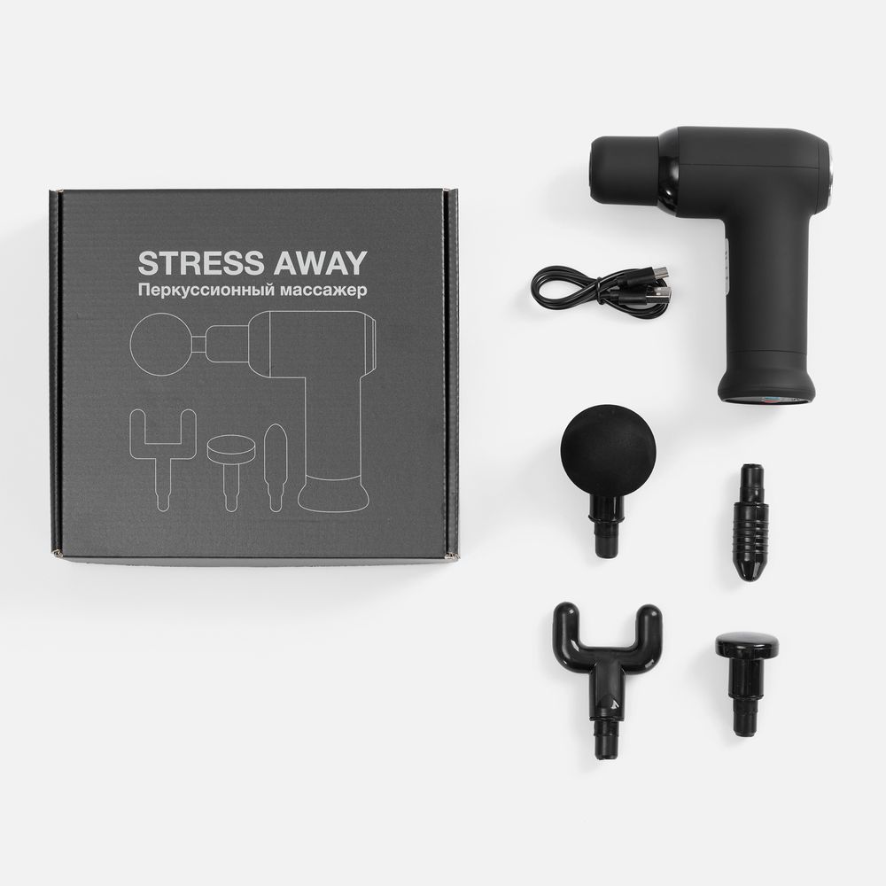 Перкуссионный массажер Stress Away, черный