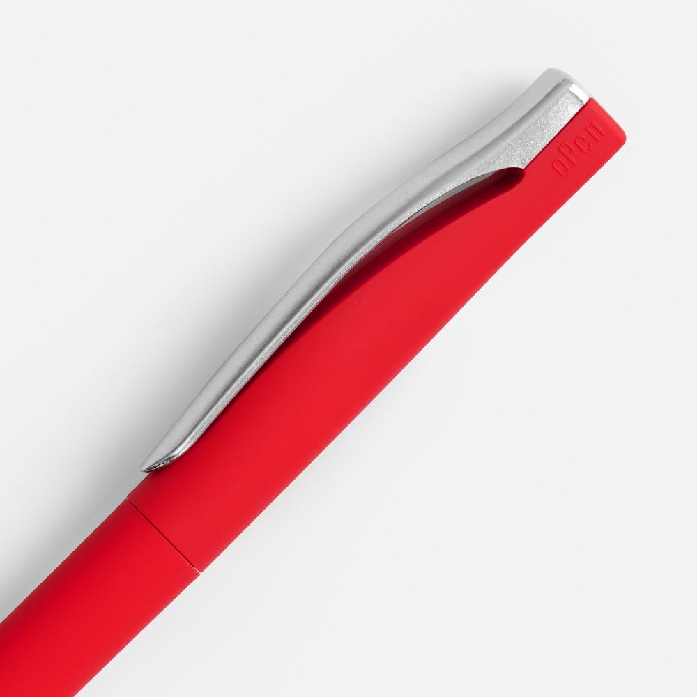 Ручка шариковая Pin Soft Touch, красная