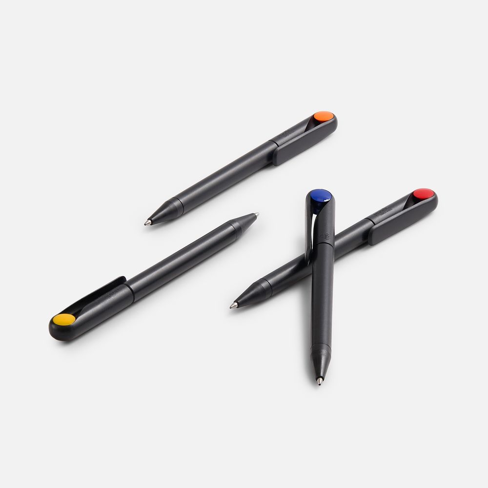 Ручка шариковая Prodir DS1 TMM Dot, черная с желтым