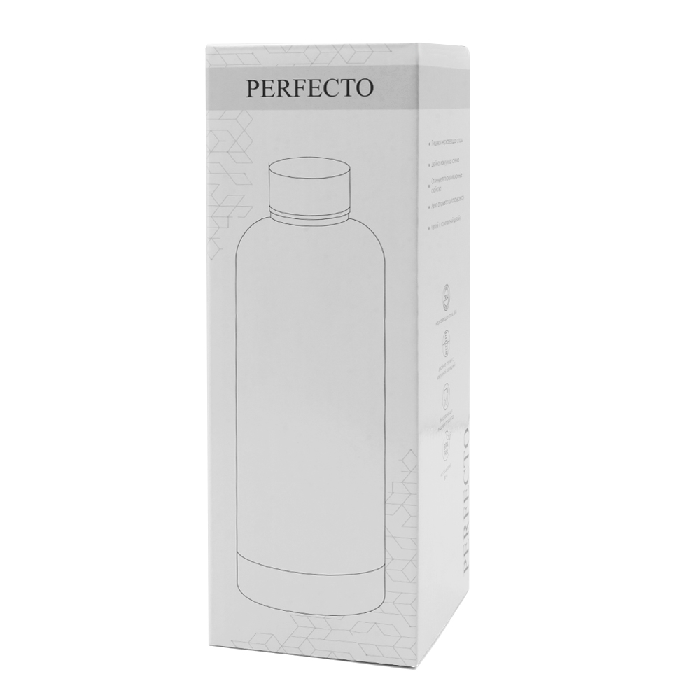 Термобутылка Perfecto софт-тач, красный
