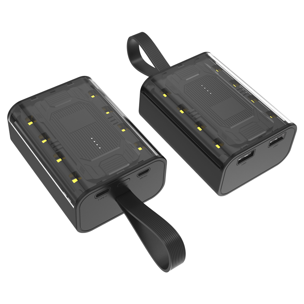 Внешний аккумулятор Courage, 5000 Mah, черный