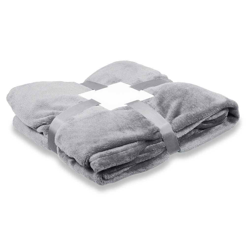 Плед флисовый SUPER SOFT COMFORT TRAVEL, серый