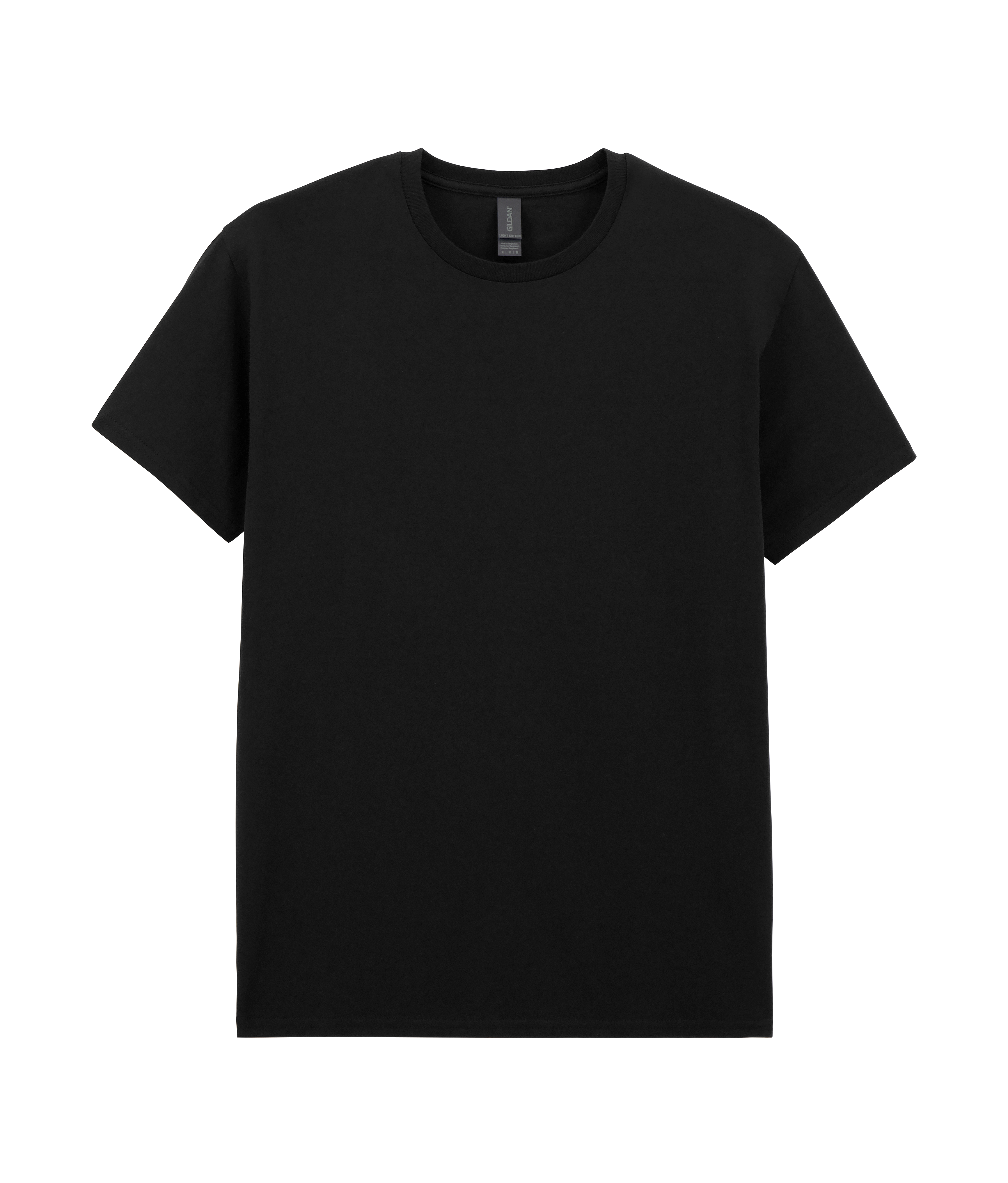 Футболка LIGHT COTTON, ЧЕРНЫЙ 2XL