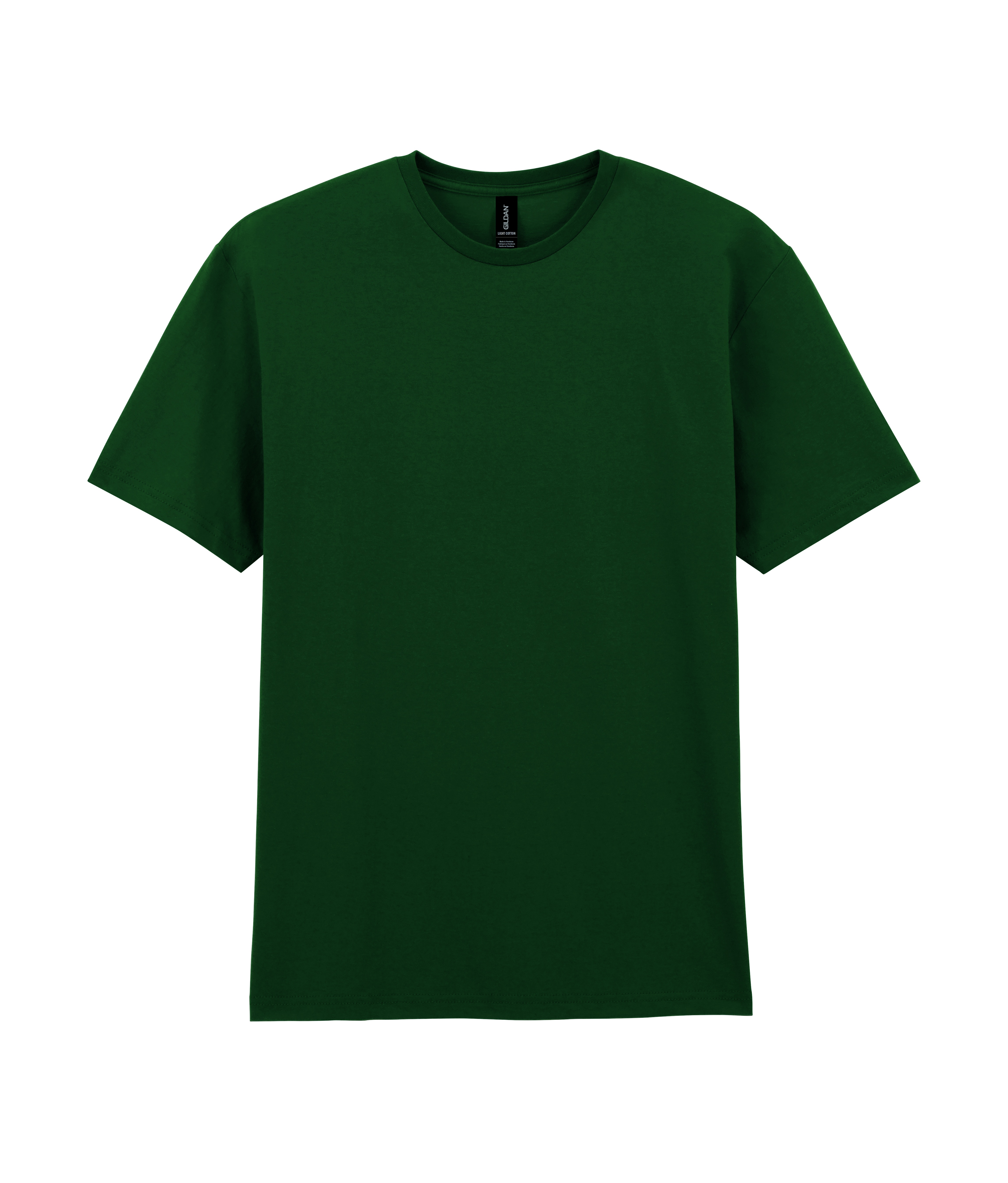 Футболка LIGHT COTTON, ТЕМНО-ЗЕЛЕНЫЙ XS