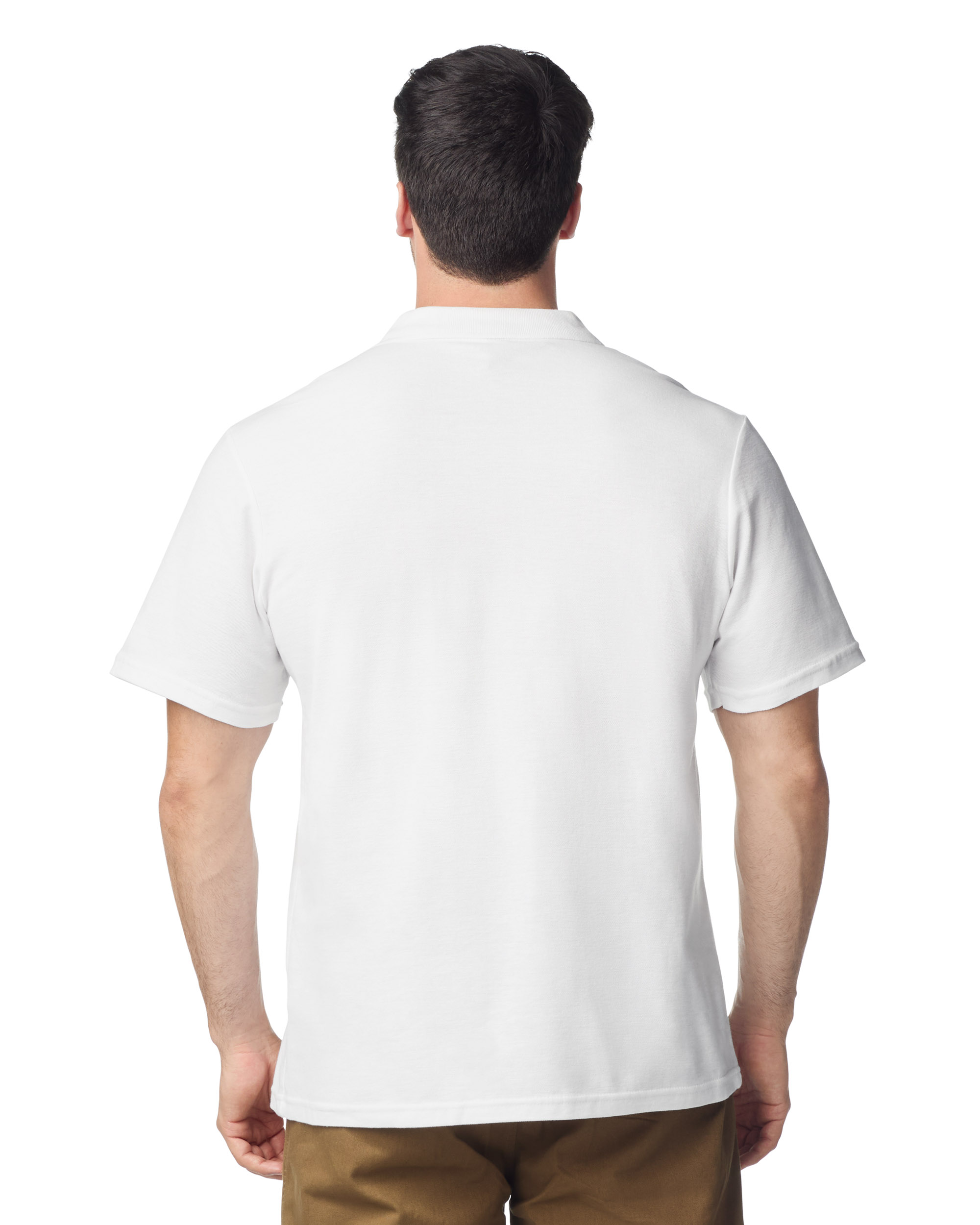 Футболка поло SOFTSTYLE ADULT DOUBLE PIQUE, БЕЛЫЙ S