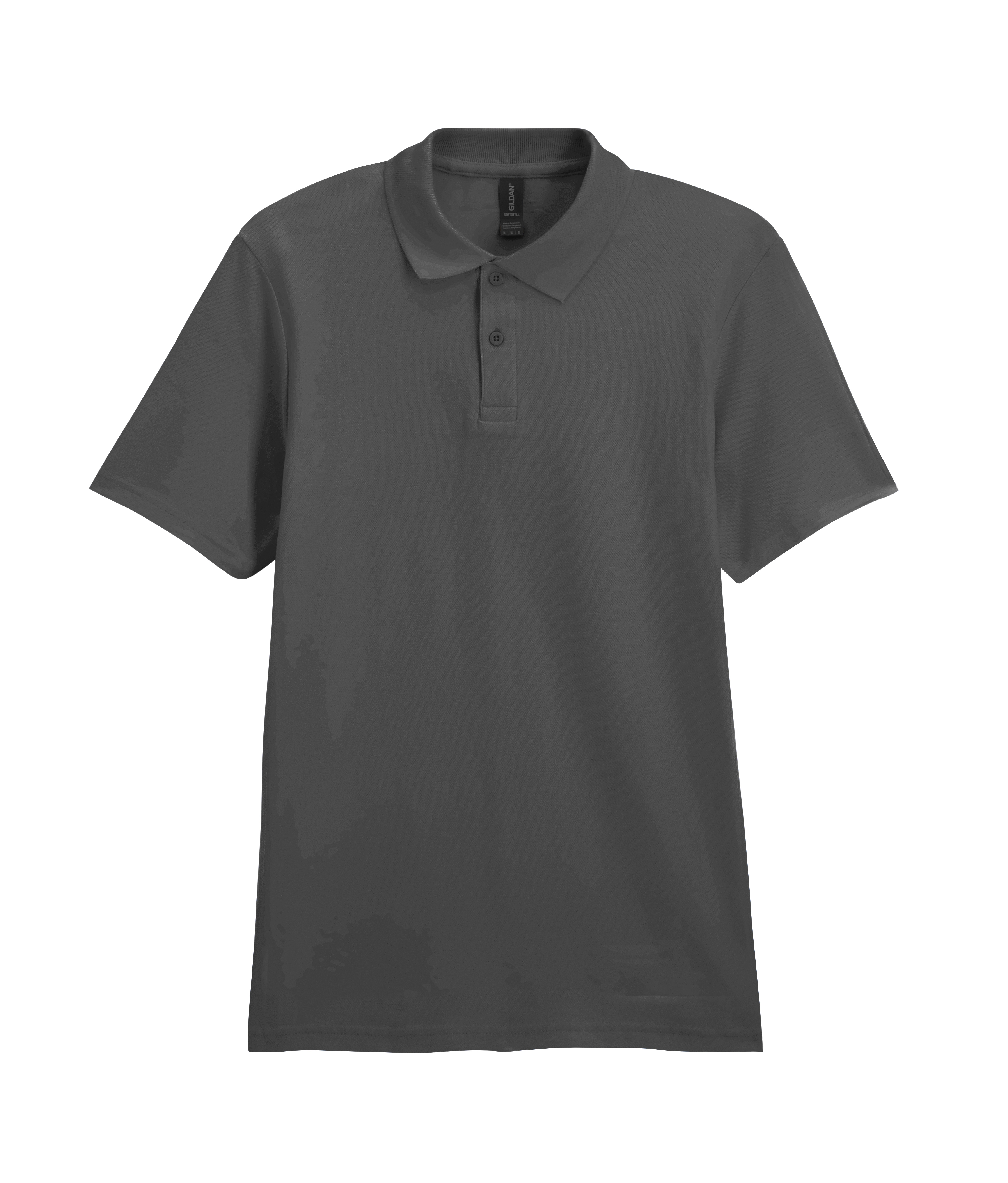 Футболка поло SOFTSTYLE ADULT DOUBLE PIQUE, ГРАФИТОВЫЙ XL