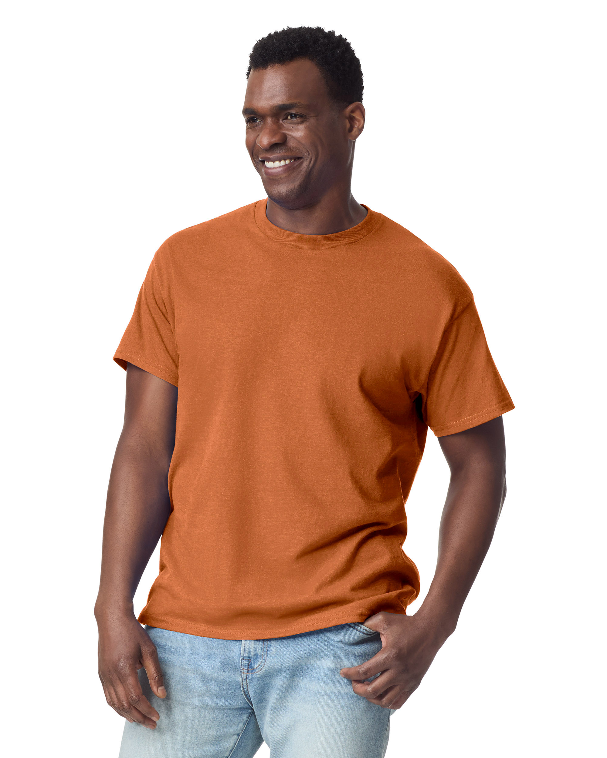 Футболка ULTRA COTTON, ОРАНЖЕВО-БЕЖЕВЫЙ 3XL