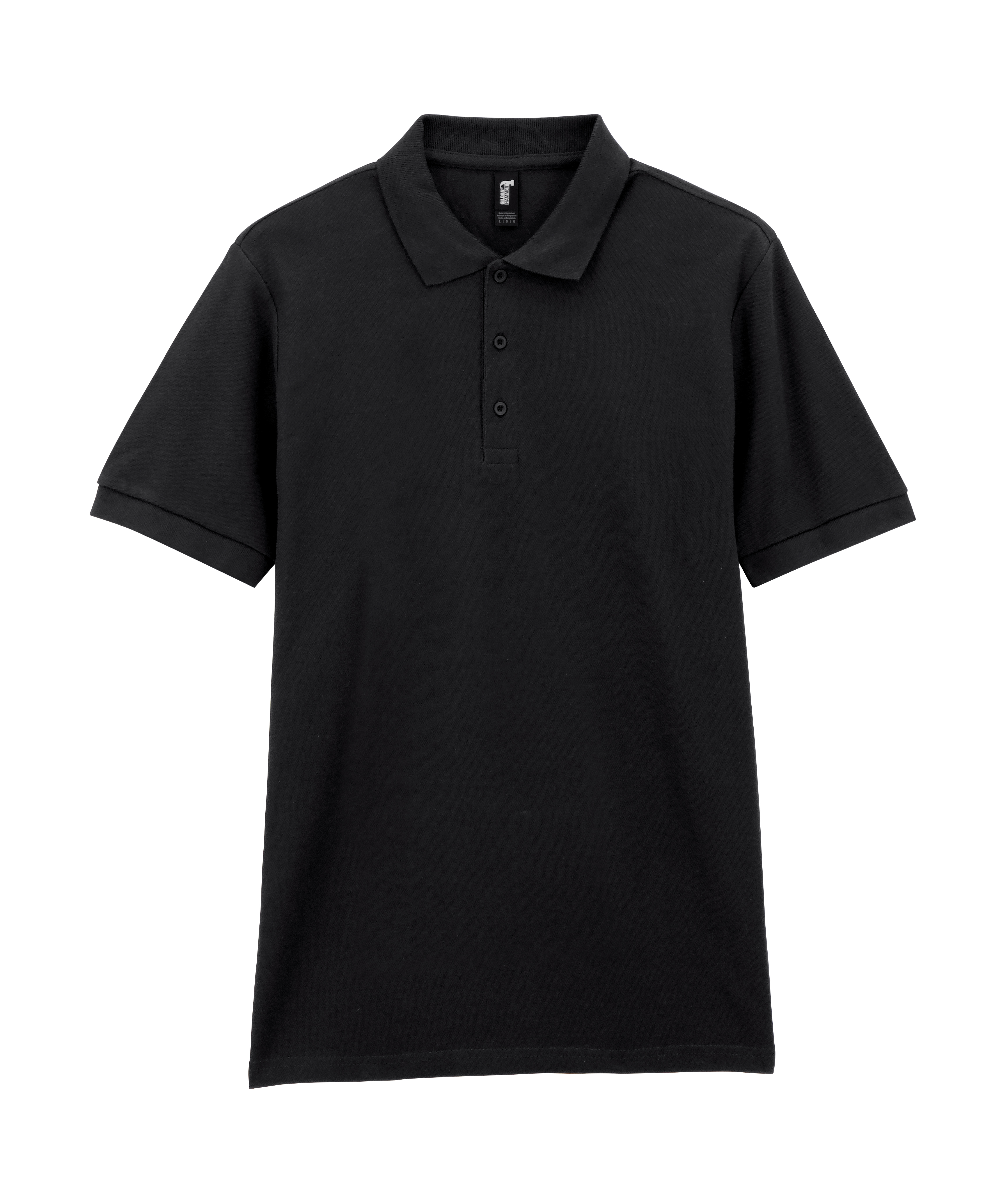 Футболка поло PREMIUM COTTON ADULT DOUBLE PIQUE, ЧЕРНЫЙ M