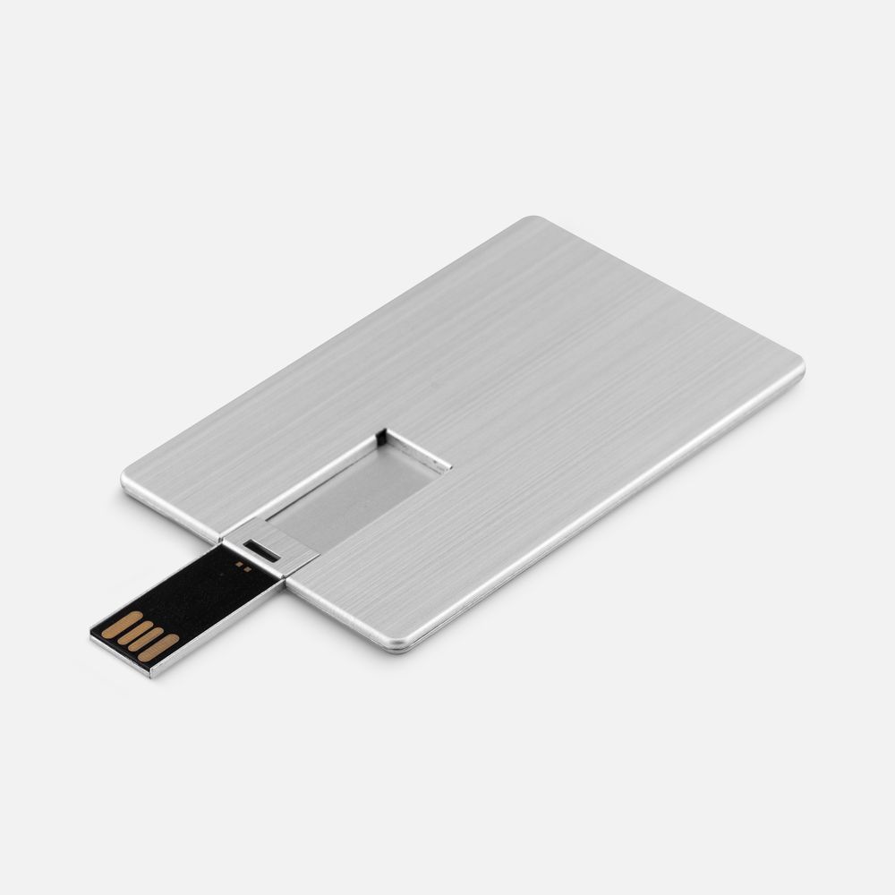Флешка Platinum Card, 32 Гб, серебристая