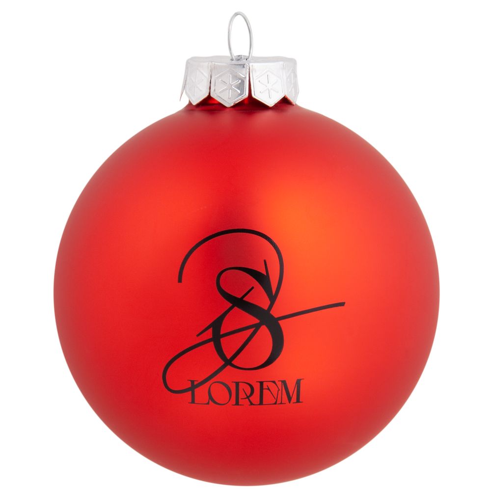 Елочный шар Finery Matt, 8 см, матовый красный