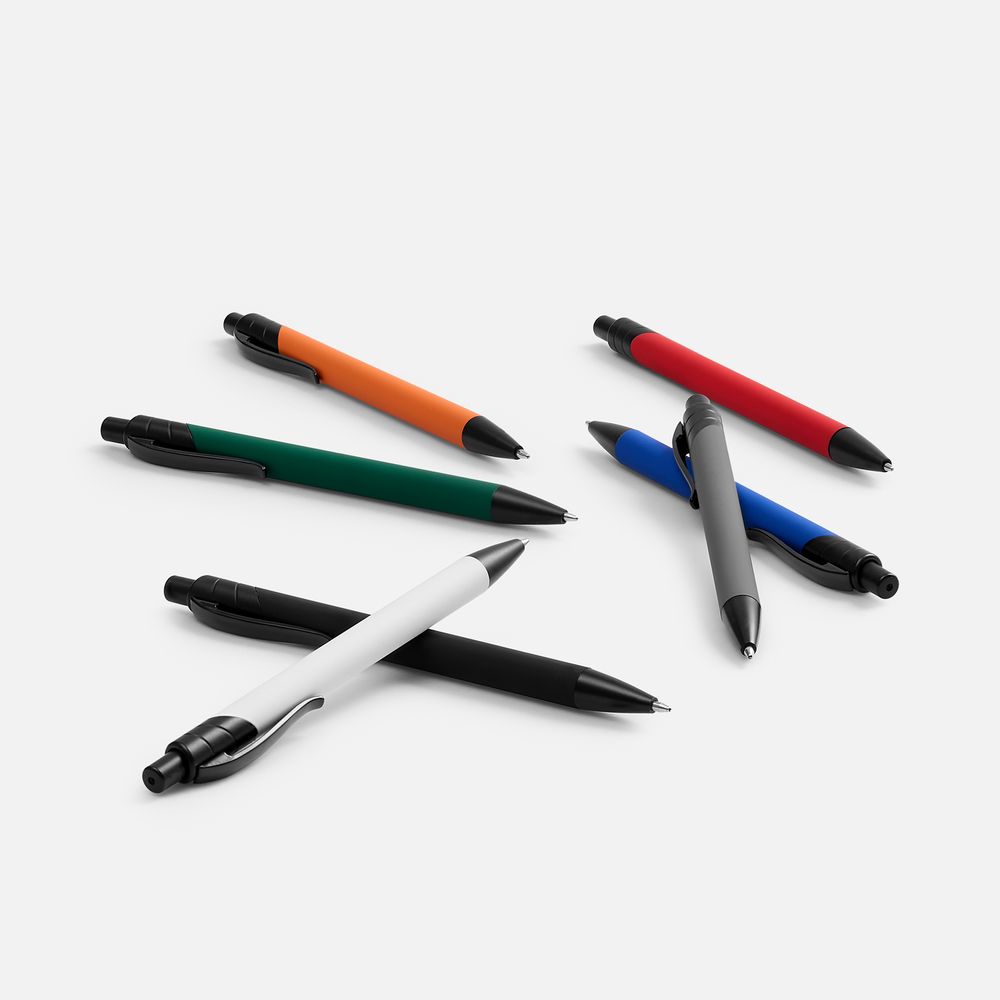 Ручка шариковая Undertone Black Soft Touch, зеленая