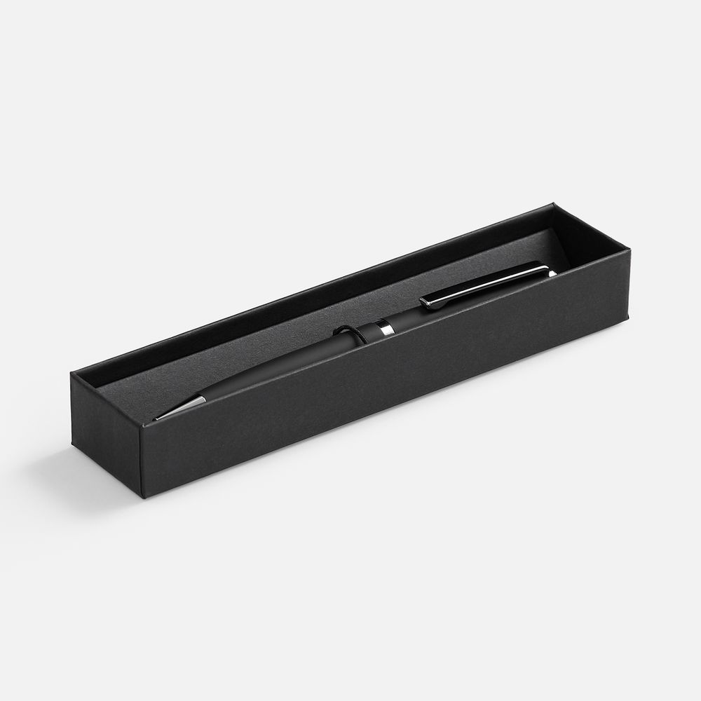 Ручка шариковая Inkish Chrome в футляре, черная