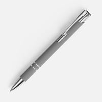 Ручка шариковая Keskus Soft Touch, серая