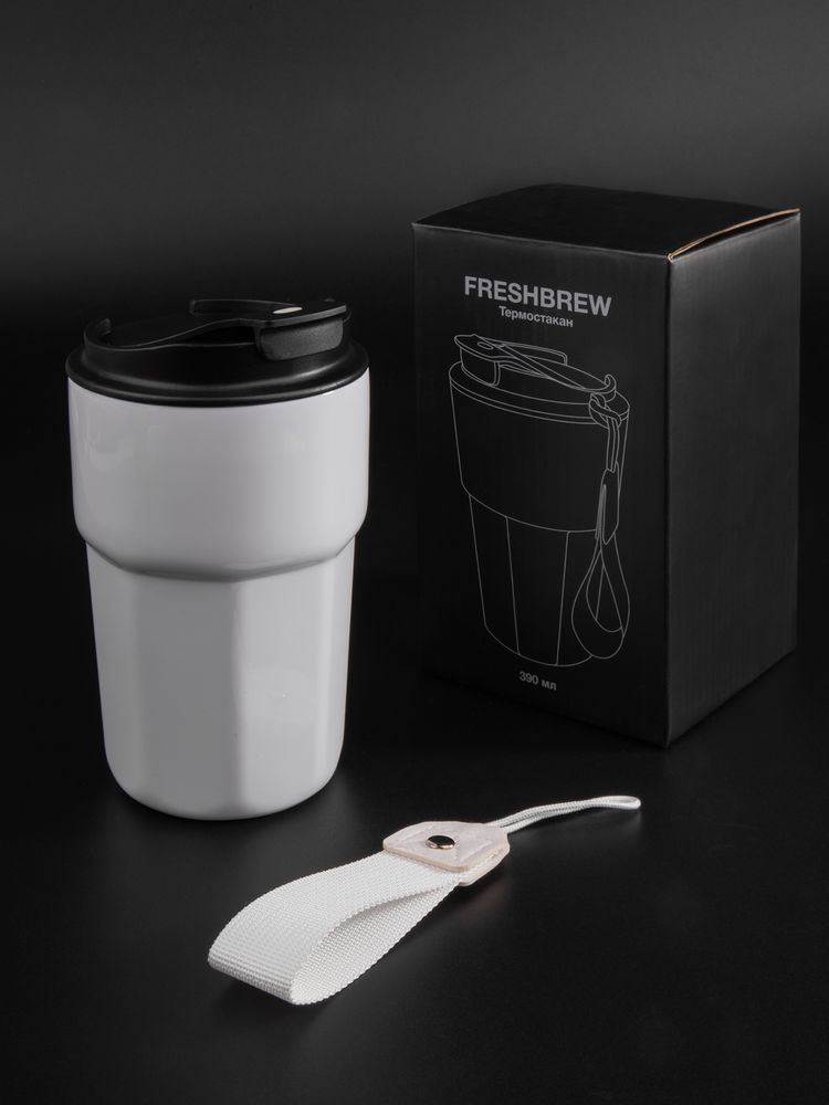 Термостакан Freshbrew, белый