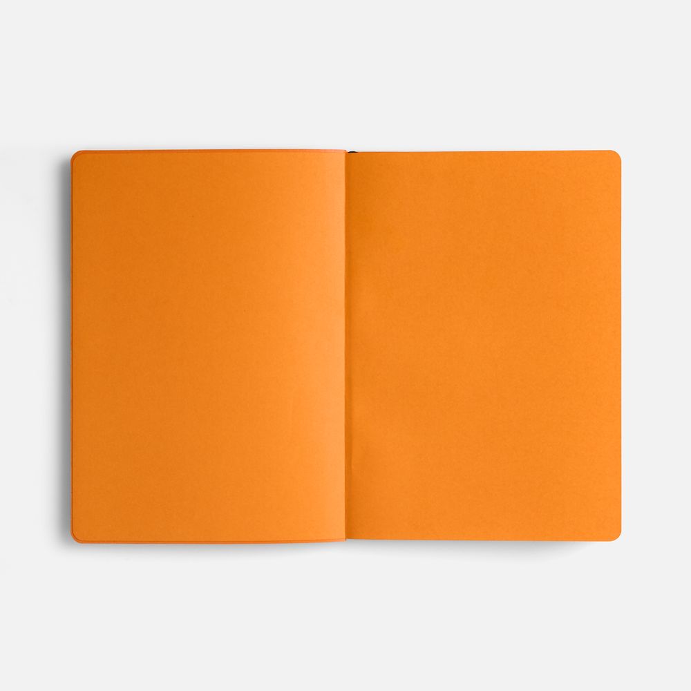 Ежедневник Doppio, недатированный, синий с оранжевым