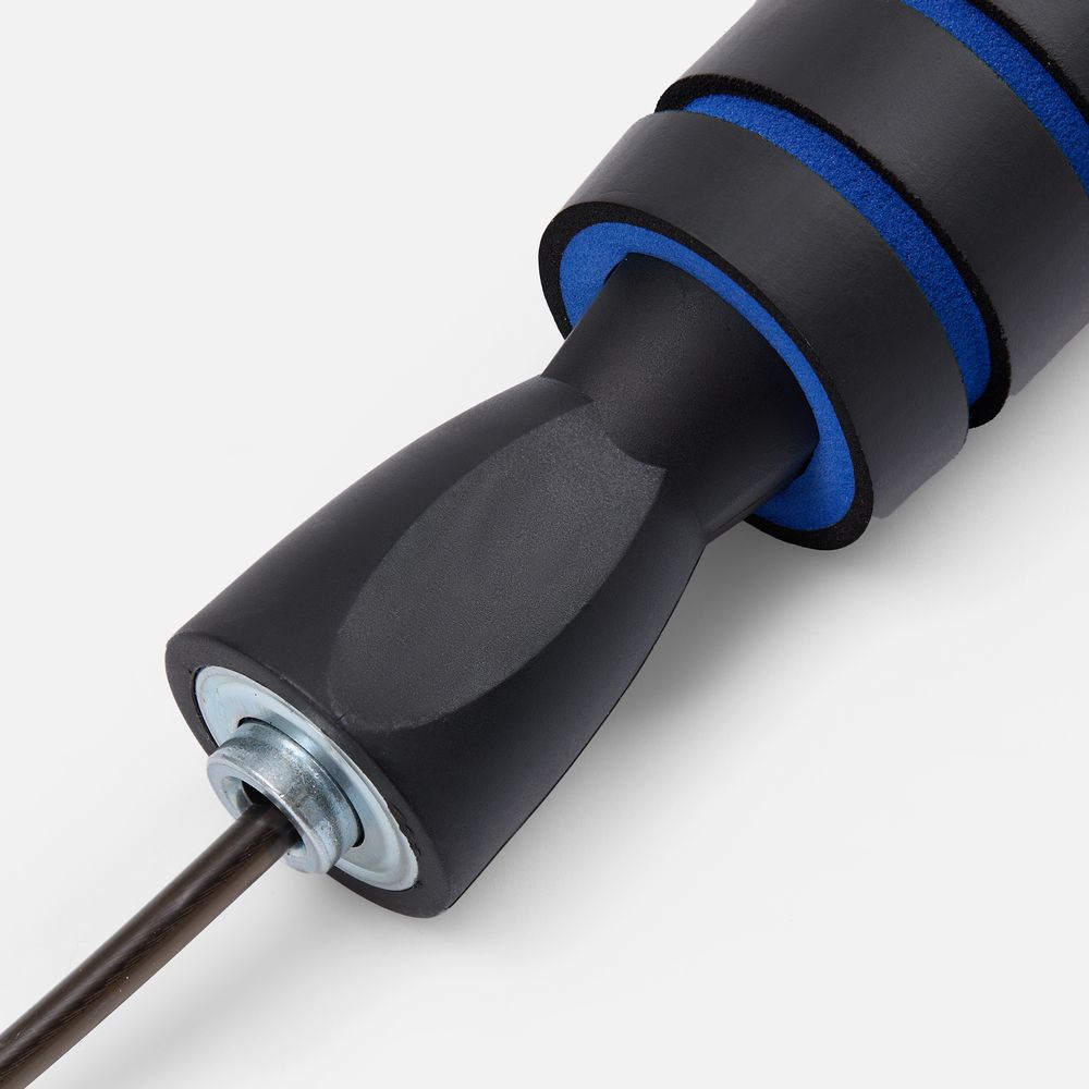 Беспроводная скакалка Silentino, черная с синим