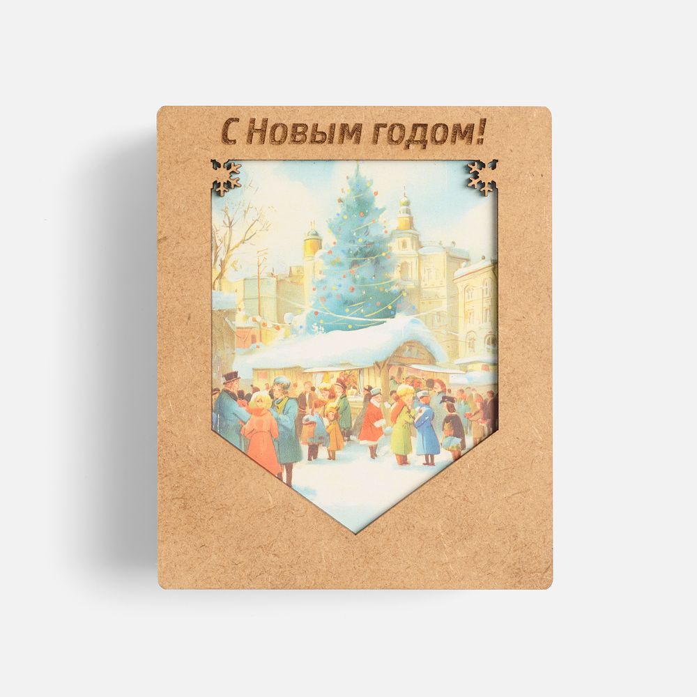 Деревянные флажки «Праздничные мотивы»