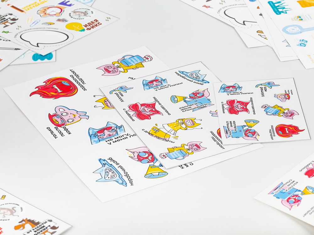 Наклейки UV-DTF Sticker Pack на заказ, L