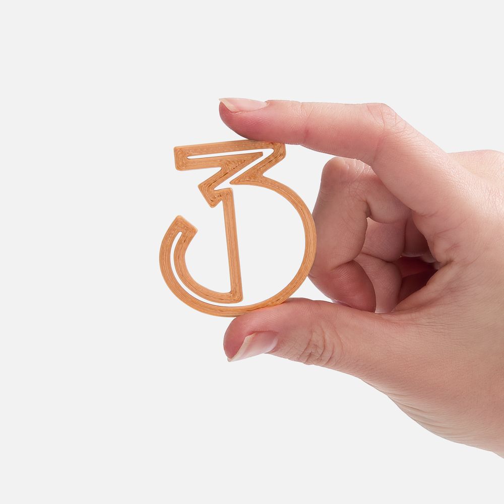Подвеска Symbol, 3D-печать на заказ, цифра 3