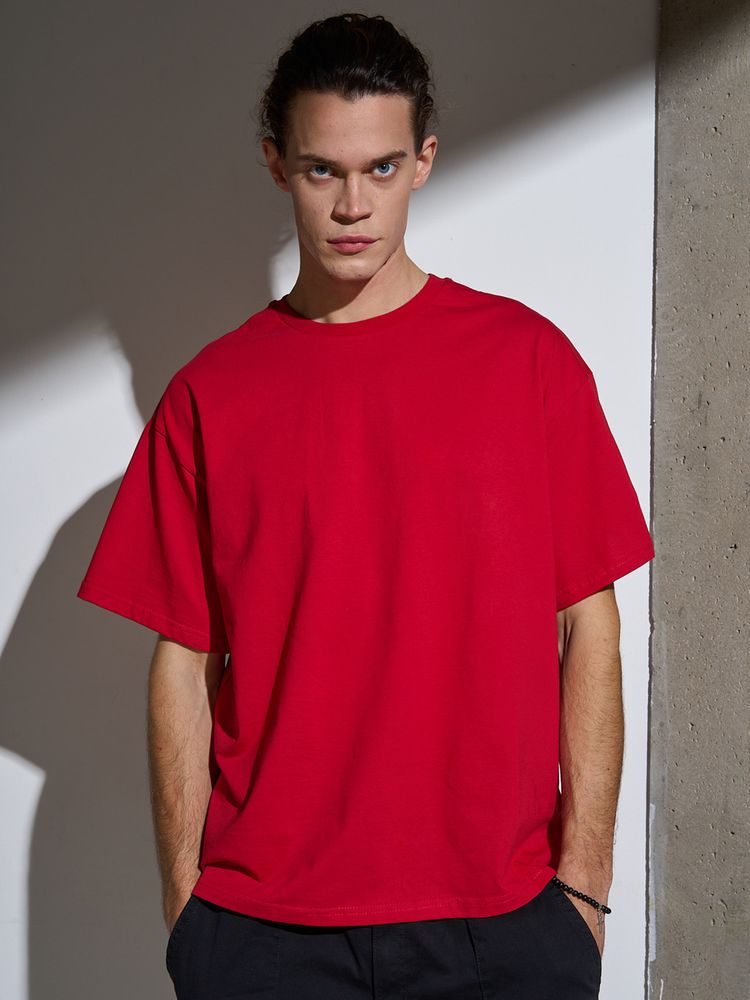 Футболка Oversize Premium, красная