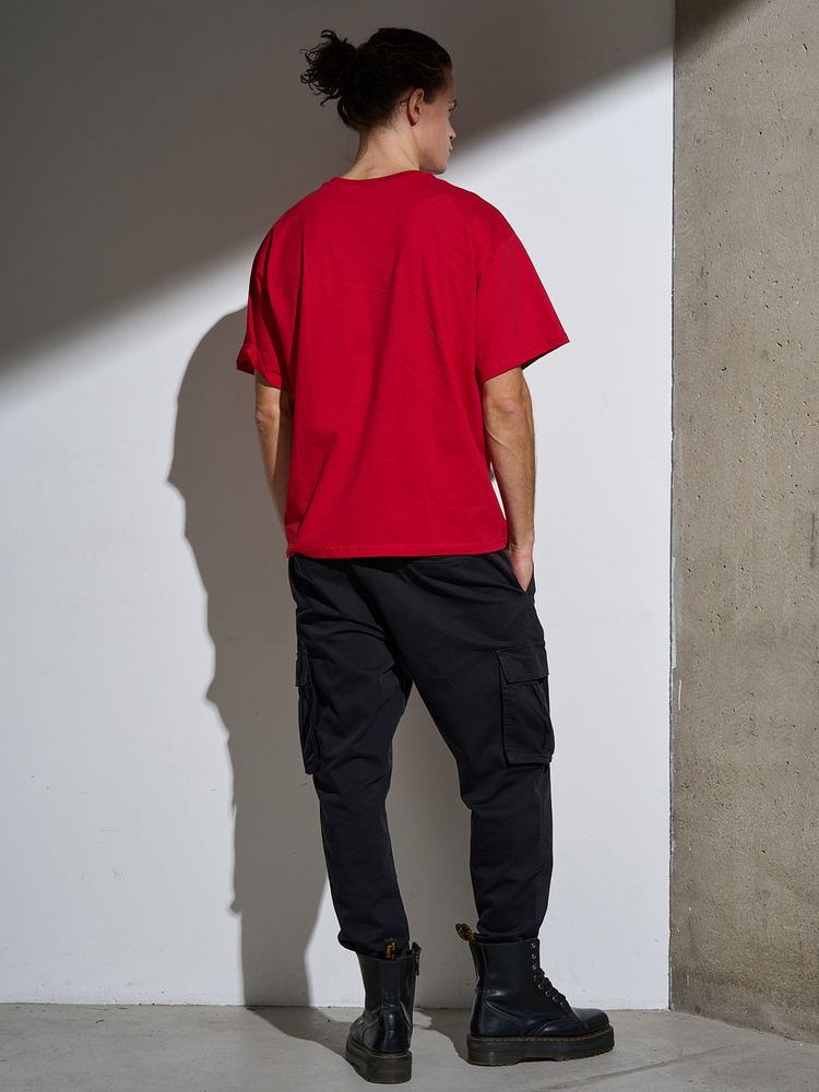 Футболка Oversize Premium, красная